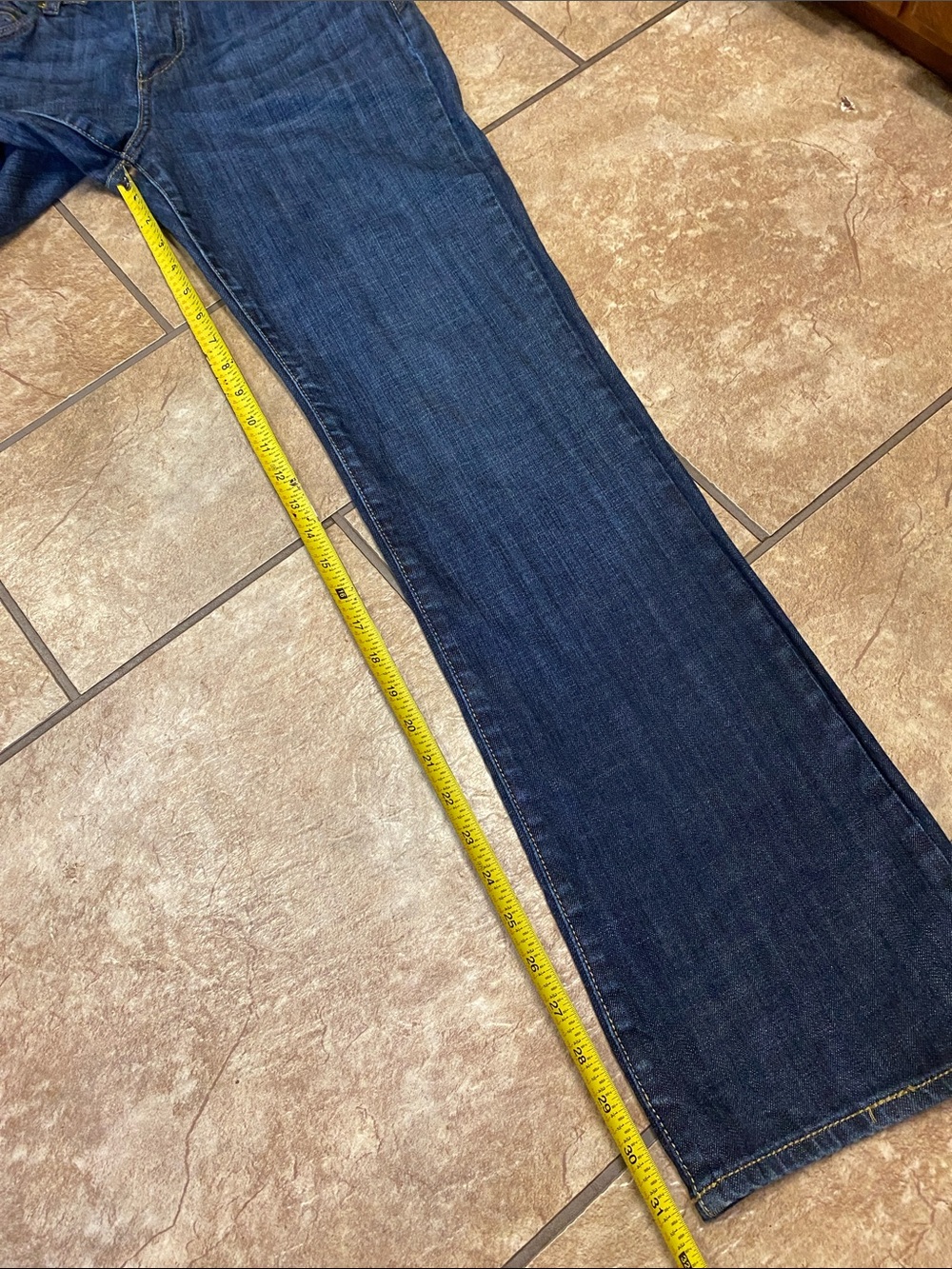 Kut From the Kloth Bootcut Jeans Dark Blue with Whiskering-8 - Picture 12 of 14
